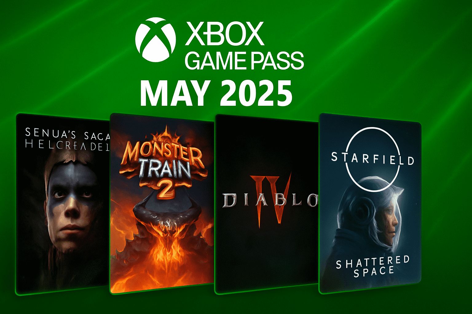 Xbox Game Pass May 2025 Lineup: Hellblade 2, Diablo IV, and Starfield Expansion Headline